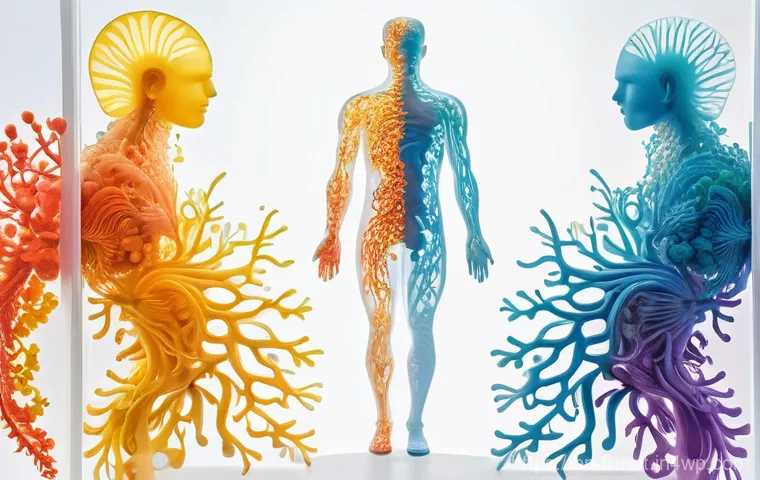 발효식품의 건강 이점과 종류 - **Prompt: The Thriving Inner Ecosystem**
"An ethereal and abstract representation of a healthy h...