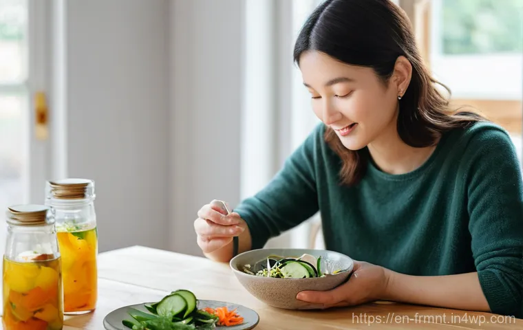 발효식품 만들기  전문가의 팁 - **Fermentation Kitchen Alchemy:**
    "A clean, brightly lit, modern farmhouse kitchen countertop ba...