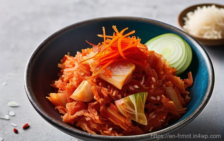 발효식품 만들기  전문가의 팁 - **Mindful Enjoyment of Fermented Foods:**
    "A serene and inviting home dining scene, with a perso...